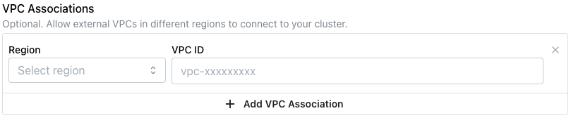 Define a VPC Association